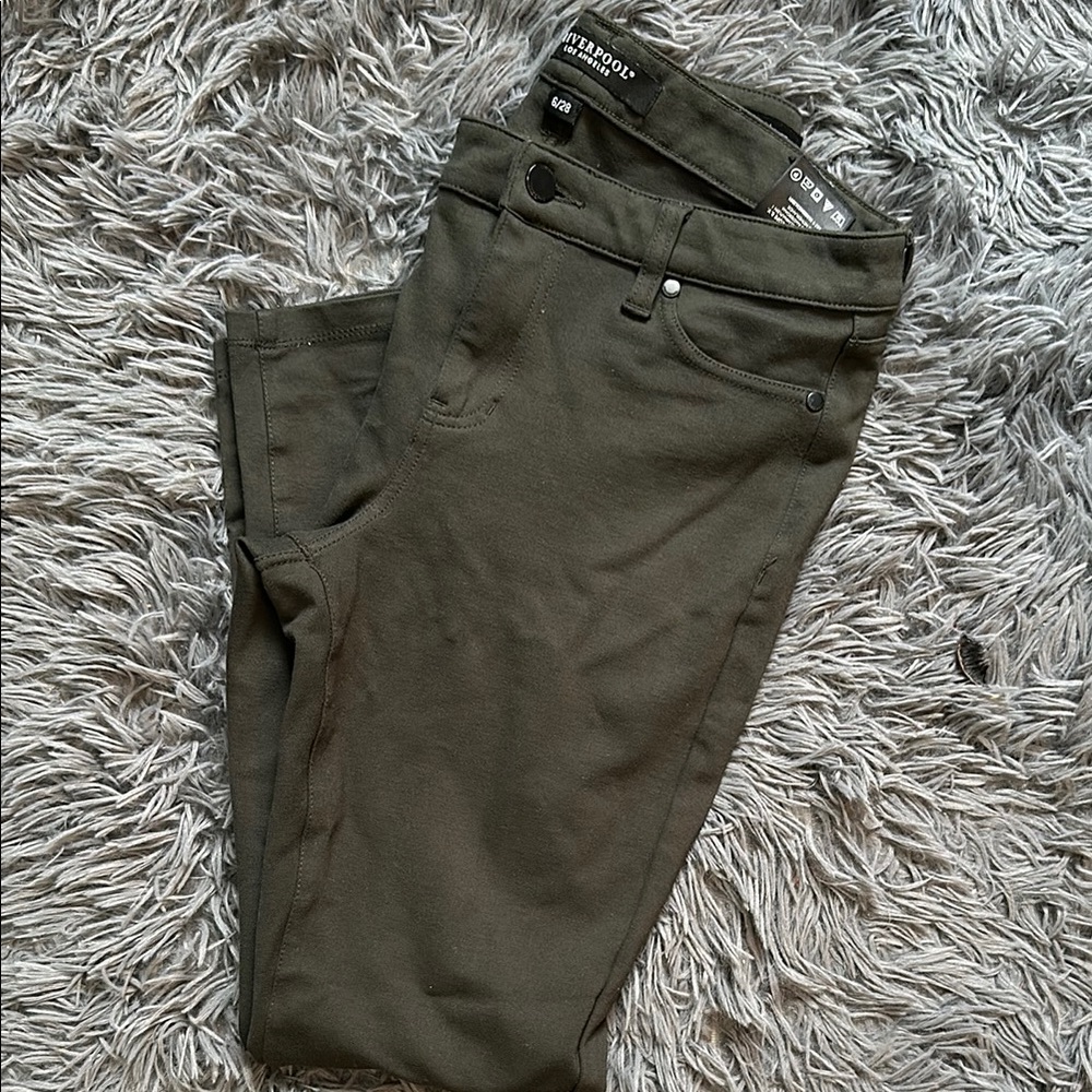 Liverpool Green Skinny Pants